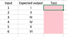 Roman Numerals first tests